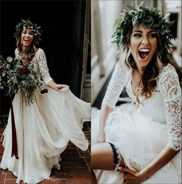 2020 beach boho wedding dresses long sleeves a line white ivory chiffon lace princess plus size bride dress two pieces wedding gowns ba9943
2020 beach boho wedding dresses long sleeves a line white ivory chiffon lace princess plus size bride dress two pieces wedding gowns ba9943