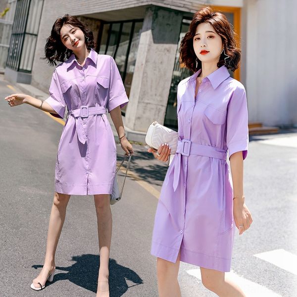 summer ol dress women's french medium length waist shirt collar polo theme costume ethnic clothing solid color single breasted shirt te, Red
summer ol dress women's french medium length waist shirt collar polo theme costume ethnic clothing solid color single breasted shirt te, Red