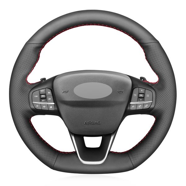 black pu faux leather diy hand-stitched car steering wheel cover for focus st-line 2018-2019 focus st 2019-2020 fiesta st
black pu faux leather diy hand-stitched car steering wheel cover for focus st-line 2018-2019 focus st 2019-2020 fiesta st