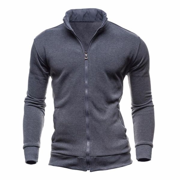 men jogging fitness workout gym jacket long sleeve casual stand collar coat, Black
men jogging fitness workout gym jacket long sleeve casual stand collar coat, Black
