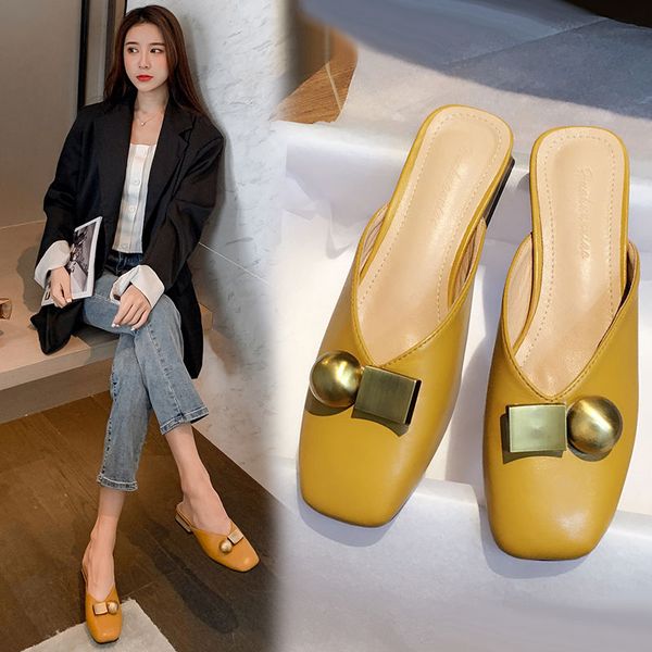 Slippers Women's Outer Wear 2020 New Summer Women's Shoes Net Red All-match Baotou Slipper Shoes Slipper Ins Fashion, Black
Slippers Women's Outer Wear 2020 New Summer Women's Shoes Net Red All-match Baotou Slipper Shoes Slipper Ins Fashion, Black