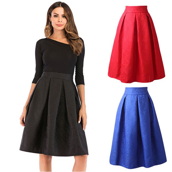 2019 spring women elegant pleated skirt elastic high waist women long skirt female autumn ladies midi saia, Black
2019 spring women elegant pleated skirt elastic high waist women long skirt female autumn ladies midi saia, Black