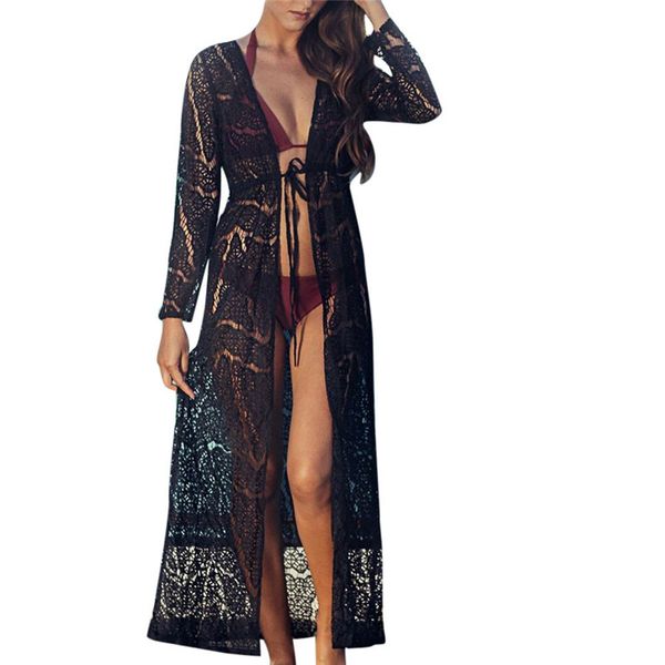 long coat women boho beach bikini maxi cover up lace kimono plus size abrigo largo mujer corta vento feminina dropship l#12, Tan;black
long coat women boho beach bikini maxi cover up lace kimono plus size abrigo largo mujer corta vento feminina dropship l#12, Tan;black