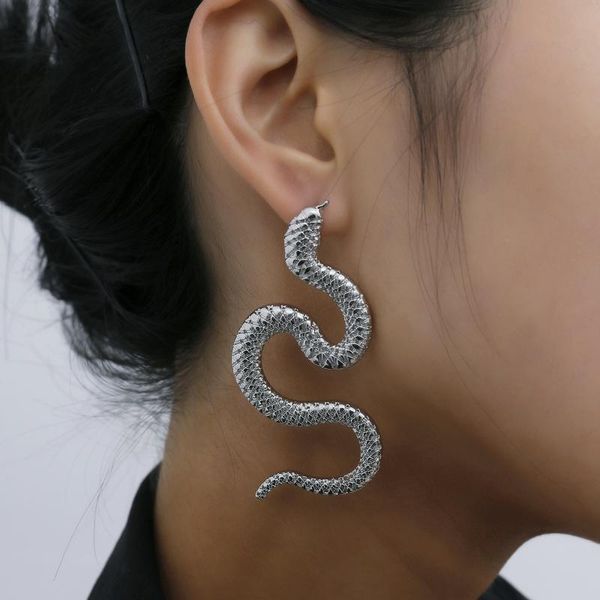 long snake stud earrings for women gold color ear stud handmade girl gift fashion piercing jewelry shape gold new luxury weird, Golden;silver
long snake stud earrings for women gold color ear stud handmade girl gift fashion piercing jewelry shape gold new luxury weird, Golden;silver