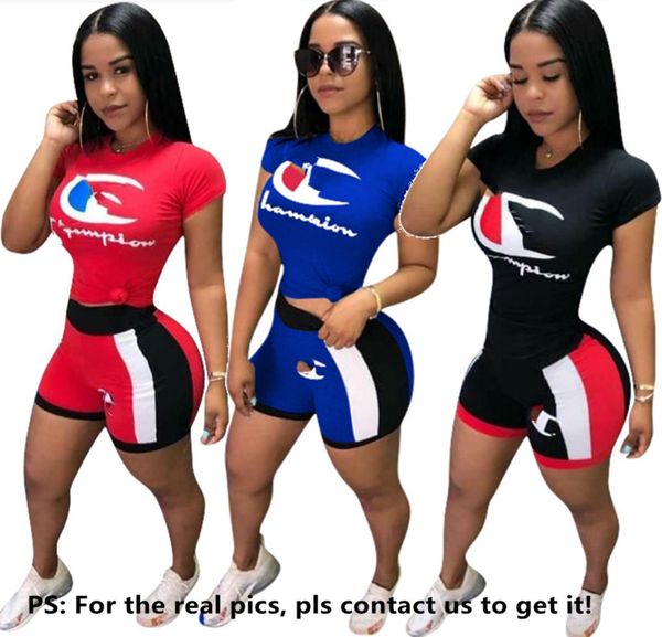 champions women casual tracksuit brand 2 piece set short sleeve t shirt+mini shorts designer summer clothes panelled sportswear 2747, White
champions women casual tracksuit brand 2 piece set short sleeve t shirt+mini shorts designer summer clothes panelled sportswear 2747, White