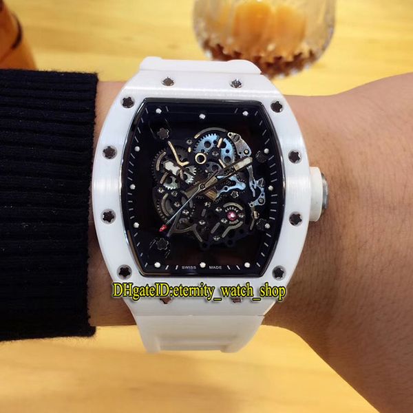 6 color rm055 skeleton black dial nano-ceramic composites case miyota automatic rm 055 men watch rubber strap sports watches, Slivery;brown
6 color rm055 skeleton black dial nano-ceramic composites case miyota automatic rm 055 men watch rubber strap sports watches, Slivery;brown
