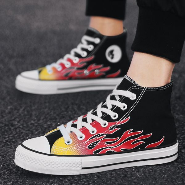 high-board shoe students autumn new style canvas shoes men's shoes breathable fashion casual versatile fashion shoe anti-sli, Black
high-board shoe students autumn new style canvas shoes men's shoes breathable fashion casual versatile fashion shoe anti-sli, Black