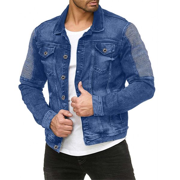 lncdis fashion men's long sleeve hole lapel pocket denim jacket autumn winter stand collar club retro blouse f1, Black;brown
lncdis fashion men's long sleeve hole lapel pocket denim jacket autumn winter stand collar club retro blouse f1, Black;brown