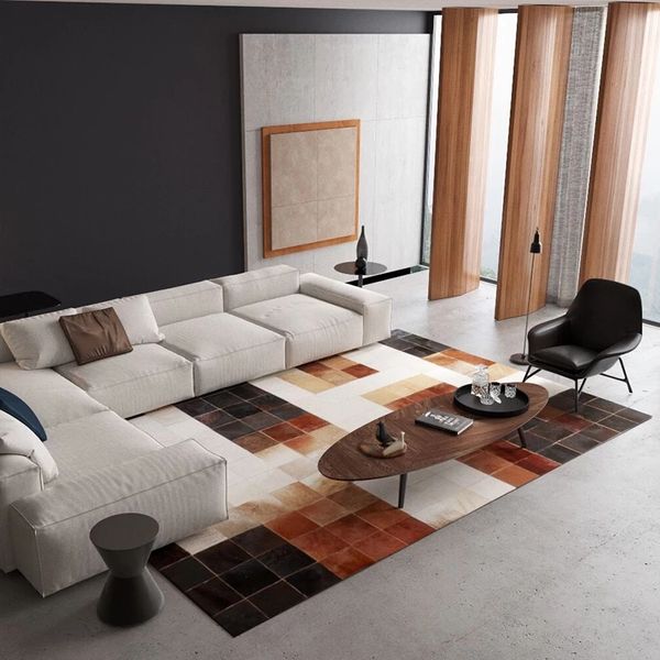 american style cowhide seamed rug big size genuine cow skin fur carpet plaid living room rug decorative villa rug sales
american style cowhide seamed rug big size genuine cow skin fur carpet plaid living room rug decorative villa rug sales