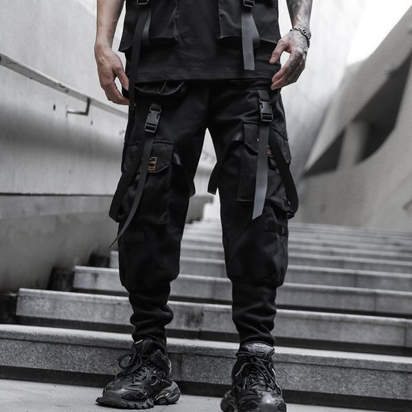 2020 cargo pants men hip hop joggers trousers elastic waist fahsion harajuku streetwear camouflage pant male, Black
2020 cargo pants men hip hop joggers trousers elastic waist fahsion harajuku streetwear camouflage pant male, Black