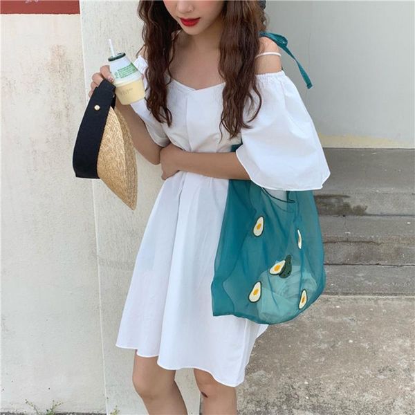 transparent tote organza women fruit handbags korean style ladies fashion shoulder bag handbags mesh shopping purses
transparent tote organza women fruit handbags korean style ladies fashion shoulder bag handbags mesh shopping purses