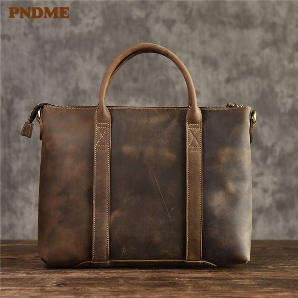 pndme fashion vintage genuine leather men women's briefcase business handbags lapshoulder messenger bag
pndme fashion vintage genuine leather men women's briefcase business handbags lapshoulder messenger bag
