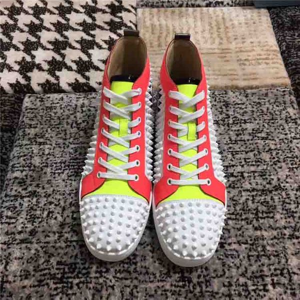 2019 luxury men red bottom sneaker casual genuine leather with spiked studded high sneakers,designer causal men flat sports shoes, Black
2019 luxury men red bottom sneaker casual genuine leather with spiked studded high sneakers,designer causal men flat sports shoes, Black
