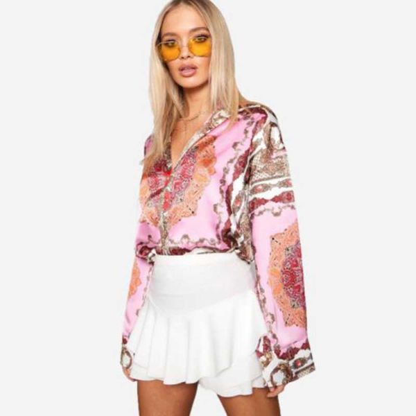 women blouses 2019 fashion long sleeve turn down collar office shirt print blouse shirt casual plus size, White
women blouses 2019 fashion long sleeve turn down collar office shirt print blouse shirt casual plus size, White