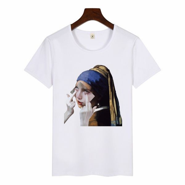 girl with a pearl earring oil painting tshirt women funny printed short sleeve streetwear t-shirts fashion casual white tee
girl with a pearl earring oil painting tshirt women funny printed short sleeve streetwear t-shirts fashion casual white tee