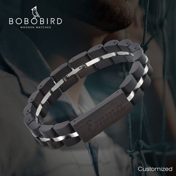 bobo bird wood bracelet for women engraved name men bracelet stainless steel bangle anniversary gift for him pulseras mujer, Golden;silver
bobo bird wood bracelet for women engraved name men bracelet stainless steel bangle anniversary gift for him pulseras mujer, Golden;silver