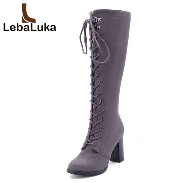 lebaluka 2020 women 4 colors mid-calf boots square high heel lace up shoes women pointed toe motorcycle boots size 34-43, Black
lebaluka 2020 women 4 colors mid-calf boots square high heel lace up shoes women pointed toe motorcycle boots size 34-43, Black