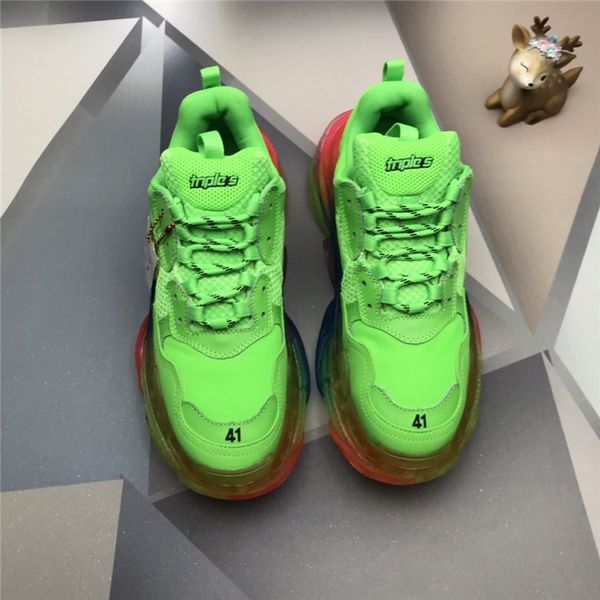 fashion luxury design women's shoes rainbow crystal bottom cushion sneakers triple s retro men's and women's daddy shoes ladi, Black
fashion luxury design women's shoes rainbow crystal bottom cushion sneakers triple s retro men's and women's daddy shoes ladi, Black