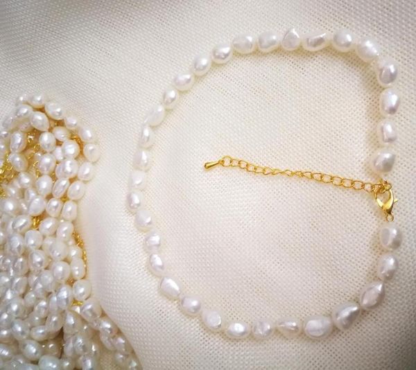10mm bright white baroque pearl choker necklace 7cm chain gold clasp natural freshwater pearl woman jewelry 14'' 35cm 43cm 17', Golden;silver
10mm bright white baroque pearl choker necklace 7cm chain gold clasp natural freshwater pearl woman jewelry 14'' 35cm 43cm 17', Golden;silver