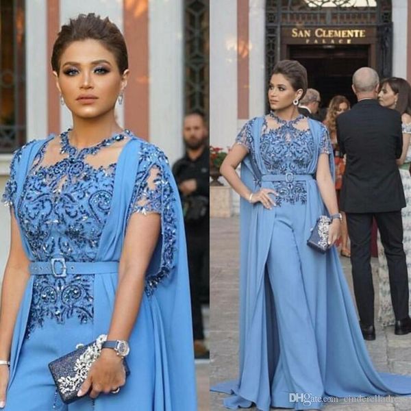 blue evening dresses with long train lace appliqued beads fashion women jumpsuit short sleeves sweep train prom dress formal party gowns, Black;red
blue evening dresses with long train lace appliqued beads fashion women jumpsuit short sleeves sweep train prom dress formal party gowns, Black;red