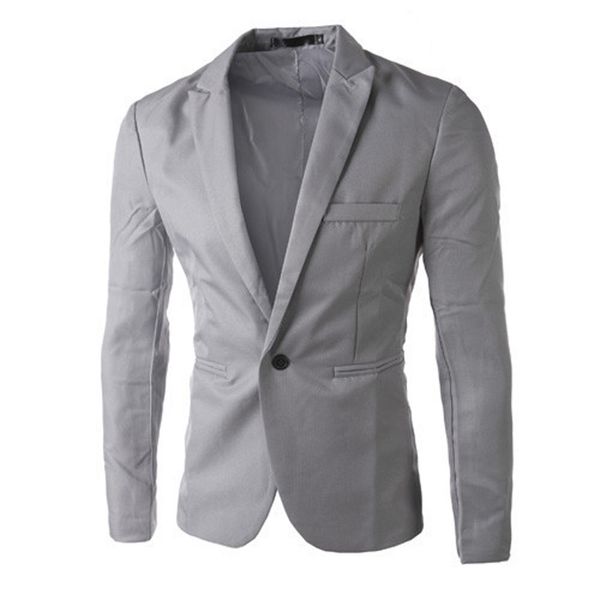 muqgew men's casual fashion slim fit one button suit blazer coat jacket deep blue gray spring autumn blazer, White;black
muqgew men's casual fashion slim fit one button suit blazer coat jacket deep blue gray spring autumn blazer, White;black