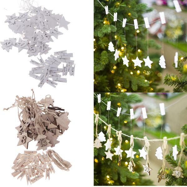 24x wooden christmas countdown advent calendar garland home shop office school hanging xmas ornament
24x wooden christmas countdown advent calendar garland home shop office school hanging xmas ornament
