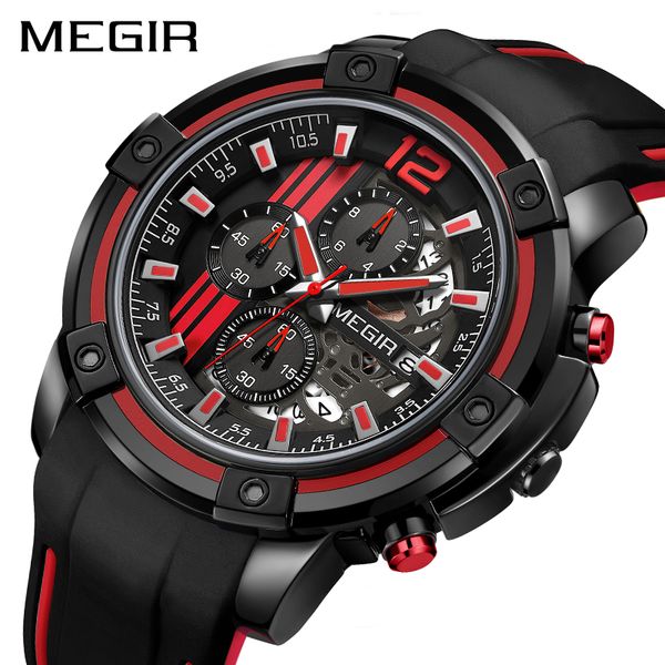 megir chronograph mens sport watches with silicone band big dial quartz watch men clock relogio masculino reloj hombre, Slivery;brown
megir chronograph mens sport watches with silicone band big dial quartz watch men clock relogio masculino reloj hombre, Slivery;brown