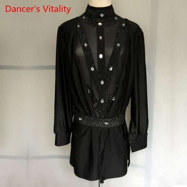 custom made men's latin dance luxury diamond high collar long sleeves clothes latin rumba samba dance competition costumes, Black;red
custom made men's latin dance luxury diamond high collar long sleeves clothes latin rumba samba dance competition costumes, Black;red