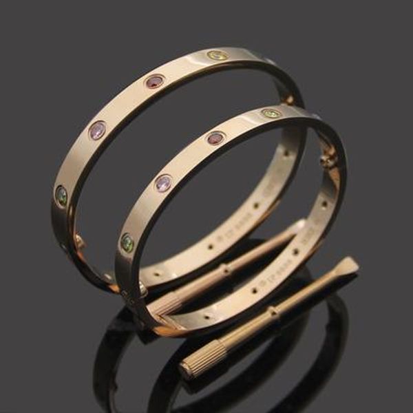 wholesale high-quality fifth color drill bracelet titanium steel color drill couple love bracelet bangle men women wedding never fade color, Black
wholesale high-quality fifth color drill bracelet titanium steel color drill couple love bracelet bangle men women wedding never fade color, Black