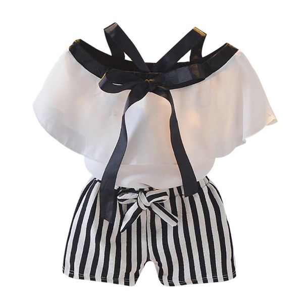 ето девочки с коротким рукавом -плеча футболки топы + нашивки шорты костюмы повседневные нижнее sets, White
ето девочки с коротким рукавом -плеча футболки топы + нашивки шорты костюмы повседневные нижнее sets, White