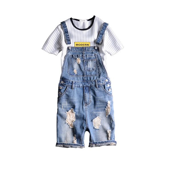 mcikkny retro men's ripped distressed denim bib overalls slim fit casual knee length jumpsuit for male suspender shorts, Blue
mcikkny retro men's ripped distressed denim bib overalls slim fit casual knee length jumpsuit for male suspender shorts, Blue