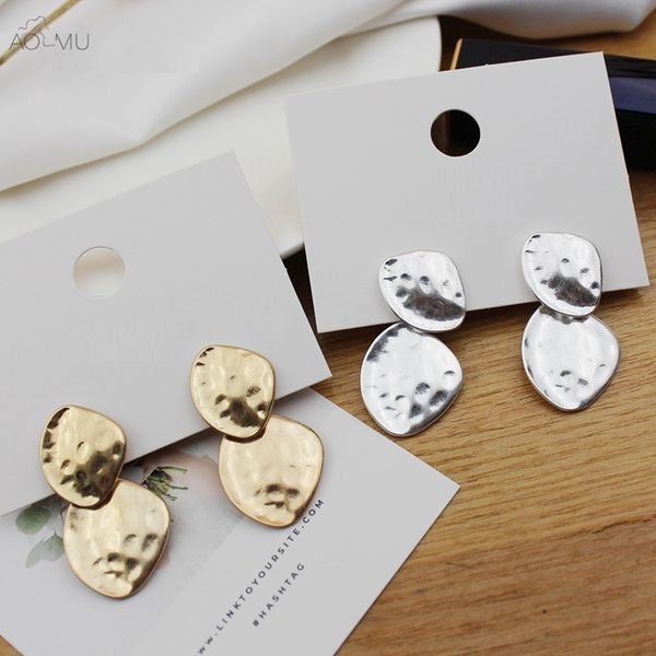 aomu new korean simple matte metal gold silver irregular geometric disc stud earrings for women gifts party jewelry pendant, Golden;silver
aomu new korean simple matte metal gold silver irregular geometric disc stud earrings for women gifts party jewelry pendant, Golden;silver