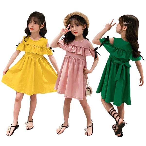 green chiffon off-the-shoulder princess dress age for 4 - 14 yrs teenage girls summer ruffle beach clothes cute bow kids frocks, Red;yellow
green chiffon off-the-shoulder princess dress age for 4 - 14 yrs teenage girls summer ruffle beach clothes cute bow kids frocks, Red;yellow