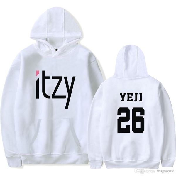 design printed itzy famous idol singer's team fans hoodies white women men sweatshirts warm pullover loose casual clothes, Black
design printed itzy famous idol singer's team fans hoodies white women men sweatshirts warm pullover loose casual clothes, Black
