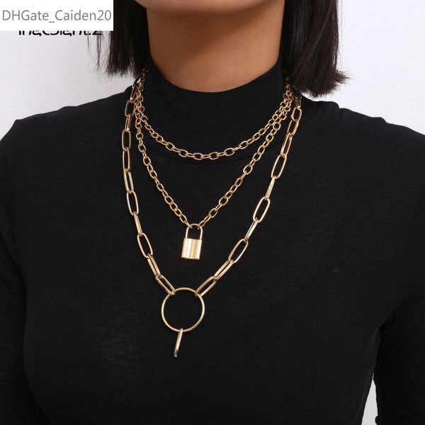 multi layered punk curb cuban padlock pendant necklace vintage chunky thick lock choker necklaces for women jewelry, Silver
multi layered punk curb cuban padlock pendant necklace vintage chunky thick lock choker necklaces for women jewelry, Silver