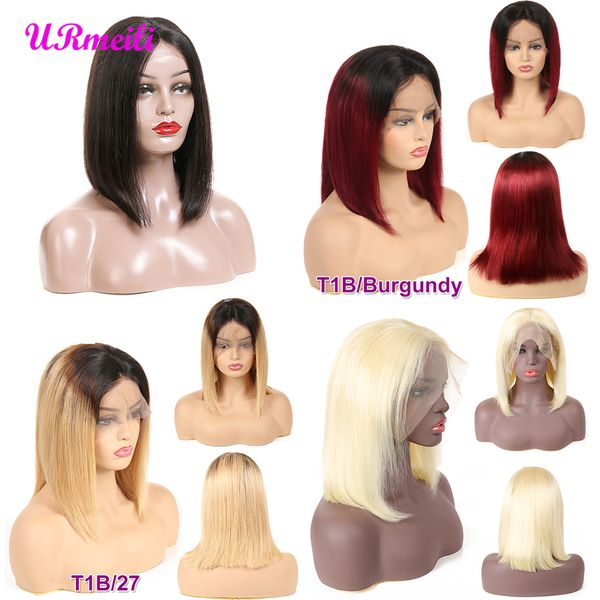 malaysian straight lace front bob wig 150% density 13x4 lace front human hair wigs with pre plucked hairline bleached knots ombre remy hair, Black;brown
malaysian straight lace front bob wig 150% density 13x4 lace front human hair wigs with pre plucked hairline bleached knots ombre remy hair, Black;brown