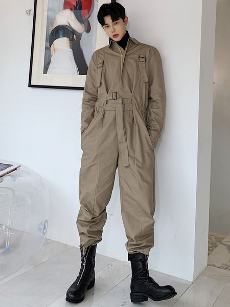2020 new fashion oversize overalls hip-hop jumpsuit stage catwalk korean men's personality jumpsuit costumes, Black
2020 new fashion oversize overalls hip-hop jumpsuit stage catwalk korean men's personality jumpsuit costumes, Black