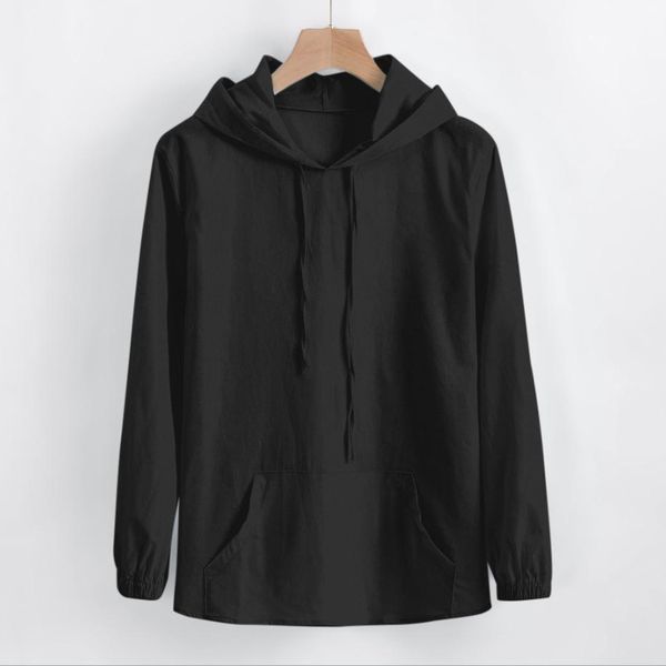 men shirts thin long sleeve with hat pocket solid color casual loose male solid color, White;black
men shirts thin long sleeve with hat pocket solid color casual loose male solid color, White;black