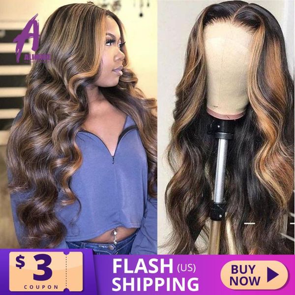 13x4 highlight wig body wave lace front human hair wigs 150% brazilian lace human hair wigs long honey blonde frontal 8-26, Black;brown
13x4 highlight wig body wave lace front human hair wigs 150% brazilian lace human hair wigs long honey blonde frontal 8-26, Black;brown