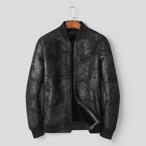 winter leather jacket men slim quality wool liner genuine sheepskin coats vintage man black designer jacket short
winter leather jacket men slim quality wool liner genuine sheepskin coats vintage man black designer jacket short