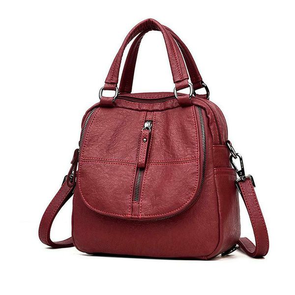 pu leather multipurpose backpack fashional durable shoulder bag zipper for mobile phone keys travel 23x11.5x19cm
pu leather multipurpose backpack fashional durable shoulder bag zipper for mobile phone keys travel 23x11.5x19cm