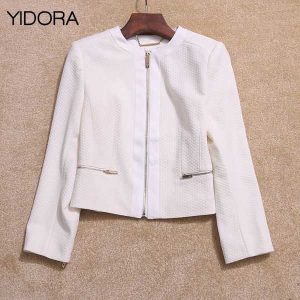 women round neck long sleeve jacket with zipper closure - 2019 spring ladies new fashion simple style jacket, Black;brown
women round neck long sleeve jacket with zipper closure - 2019 spring ladies new fashion simple style jacket, Black;brown