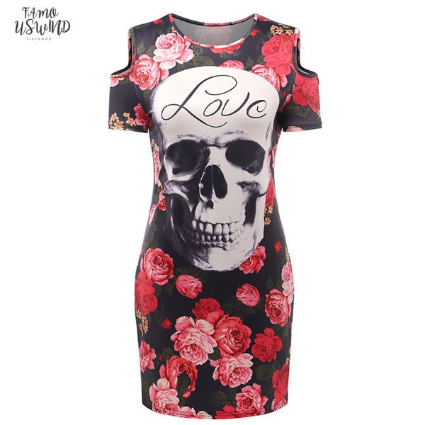 new womens summer mini dress o neck short sleeved strapless bag hip print skulls rose print trend party dress, Black;gray
new womens summer mini dress o neck short sleeved strapless bag hip print skulls rose print trend party dress, Black;gray