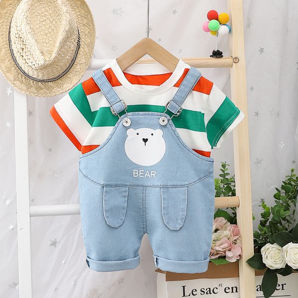 infant girls clothing baby boys clothes denim overalls + striped t-shirts 2 pieces/sets toddler kids clothing summer outfits, White
infant girls clothing baby boys clothes denim overalls + striped t-shirts 2 pieces/sets toddler kids clothing summer outfits, White