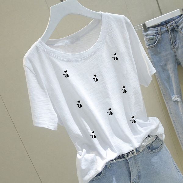 100% bamboo cotton cotton short-sleeved t-shirt female student loose white t-shirt female
100% bamboo cotton cotton short-sleeved t-shirt female student loose white t-shirt female