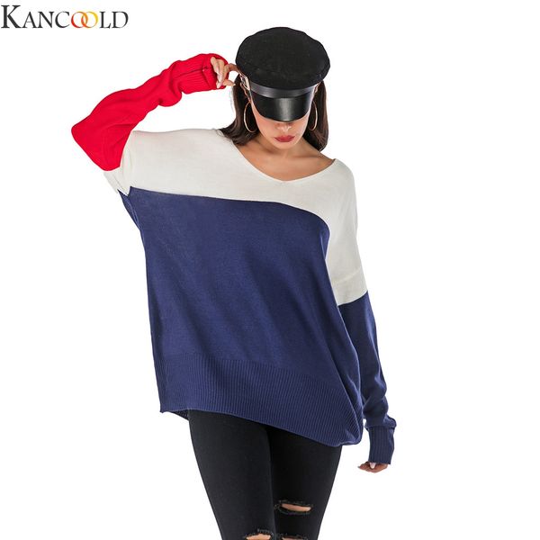 kancoold новая мода трикотажные осень зима женщины повседневная с длинным рукавом v образным вырезом твердые женщины свитер теплый, White;black 
kancoold новая мода трикотажные осень зима женщины повседневная с длинным рукавом v образным вырезом твердые женщины свитер теплый, White;black