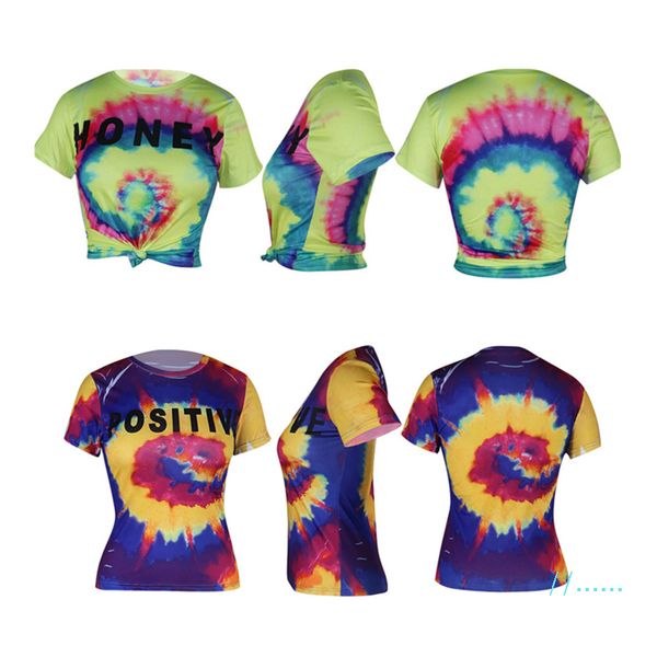 women rainbow t-shirt floral tie-dye short sleeve round neck tees summer lady crop casual sports clothing shirt 2019 a42507, White
women rainbow t-shirt floral tie-dye short sleeve round neck tees summer lady crop casual sports clothing shirt 2019 a42507, White