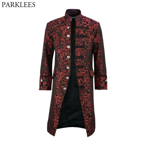wine red stand collar embroidery long blazer men vintage medieval gothic blazer jacket male party prom coat cosplay tuxedo coats, White;black
wine red stand collar embroidery long blazer men vintage medieval gothic blazer jacket male party prom coat cosplay tuxedo coats, White;black