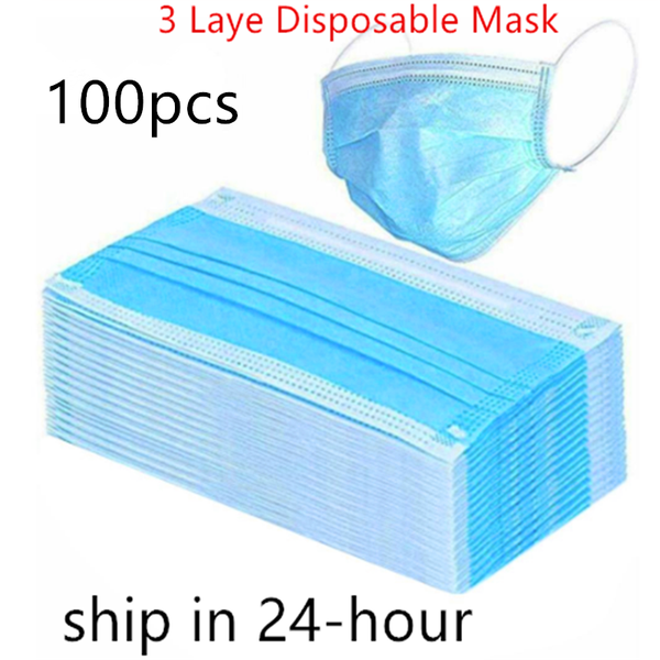 100pcs disposable protective mask 3 layers dustproof facial protective cover masks prevent anti-pollution face masks
100pcs disposable protective mask 3 layers dustproof facial protective cover masks prevent anti-pollution face masks