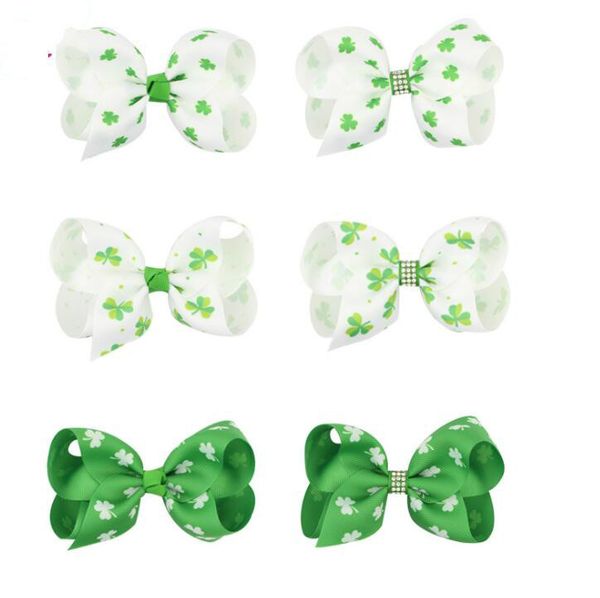 clover printed hair bow hairpin for girls grosgrain ribbon handmade green white st.patrick's day hair accessories, Slivery;white
clover printed hair bow hairpin for girls grosgrain ribbon handmade green white st.patrick's day hair accessories, Slivery;white